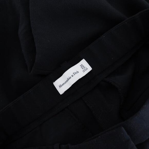 Abercrombie & Fitch Sloane Tailored Wide Leg Black Trousers Women's Size 31 Tall - Picture 8 of 8